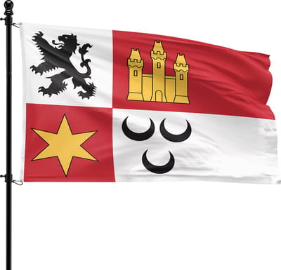 VlagDirect - Krimpenerwaard vlag - Gemeente Krimpenerwaard vlag - 90 x 150 cm.