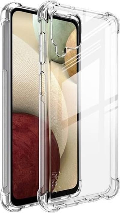Imak Voor Samsung Galaxy A12 5G IMAK All-inclusive schokbestendige airbag TPU-hoes met schermbeschermer (transparant)