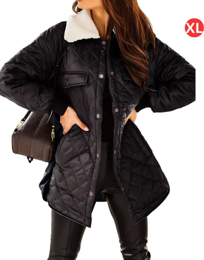 Livano Winterjas - Parka Dames Winterjas - Winter - Volwassen - Stijlvol - Zwart - Maat XL
