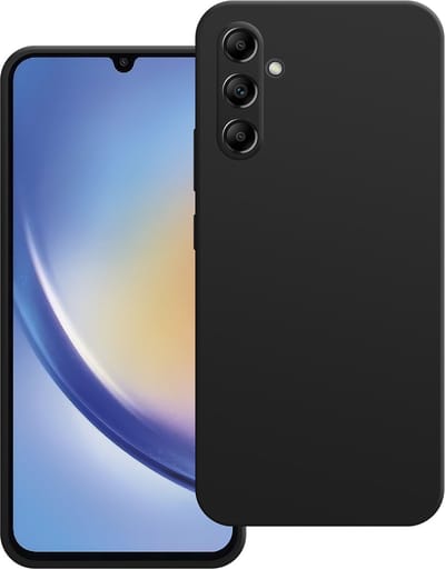 Cazy hoesje geschikt voor Samsung Galaxy A34 Hoesje - Color Backcover - Zwart