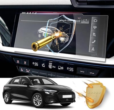 Navigatie Beschermfolie Geschikt voor Audi A3 8Y 2021-2024, 9H Krassenbestendige Screen Protector voor GPS Scherm (10.1 Inch)