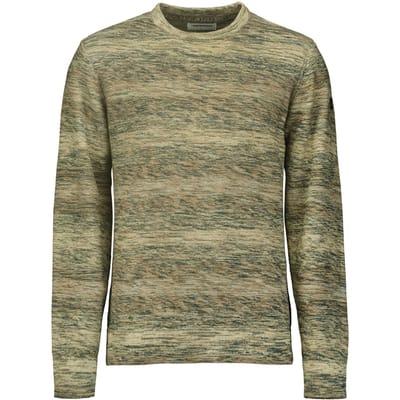 No Excess Pullover Crewneck Cable Jacquard Degrade Colours Smoke Maat: XXL | Sweaters Outlet | Heren | Bruin