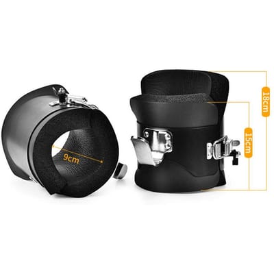 1 paire de bottes à gravité d'inversion, bottes de traction suspendues avec rembourrage en mousse confortable et verrouillage sûr noir