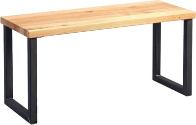Zitbank van hout in wild eiken - 80 x 30 x 40 cm