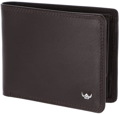 Golden Head Leren portemonnee Polo RFID Protect Scheintasche 1133 Dunkelbraun donkerbruin