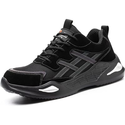 Chaussures de Sécurité pour Hommes et Femmes, Respirantes, Embout en Acier, Anti-écrasement et Anti-perforation, Chaussures de Travail de Sécurité 46