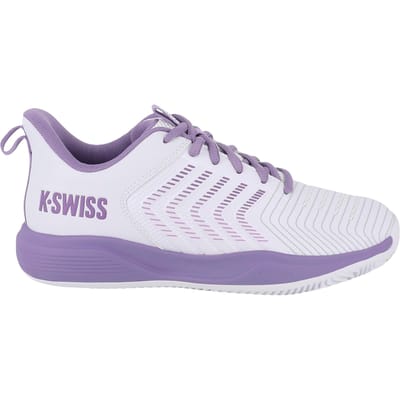 K-Swiss Ultrashot Light Clay Dames Tennisschoen - Wit/Paars - Alle Ondergronden - Sportschoen - Maat 37