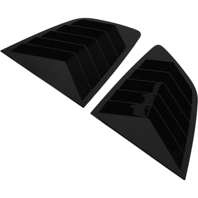 2 stuks achterste zijruit lamellenafdekking vervagingsbestendig sportieve look achterruit luchtrooster scoop lamellen afdekking