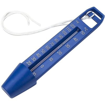 Thermomètre de piscine Thermomètres à eau de qualité supérieure avec degrés de chaîne et température précise Fahrenheit bleu