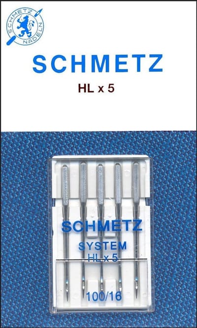 Machine Naald - Naaimachine Naald - Hoge Snelheid Quilten - Licht Afgeronde Punt - Maat 16/100 - Zilverkleurig