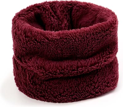 Teddy / Fleece Nekwarmer - Colsjaal | Bordeauxrood | Polyester | One Size | Fashion Favorite