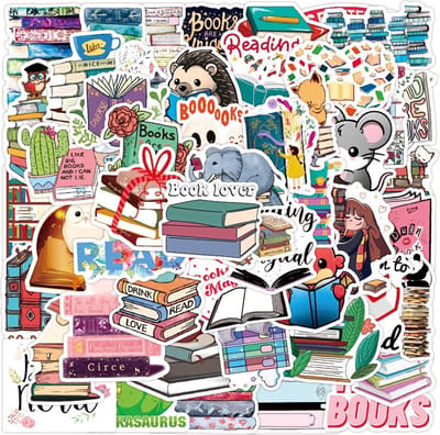 New Age Devi - Boeken-Stickers 50-Stuks Quotes-Stickers Books Teksten Laptop-Stickers Stickers-Kinderen-en-Volwassenen Stickers-Bullet-Journal-en-Planner