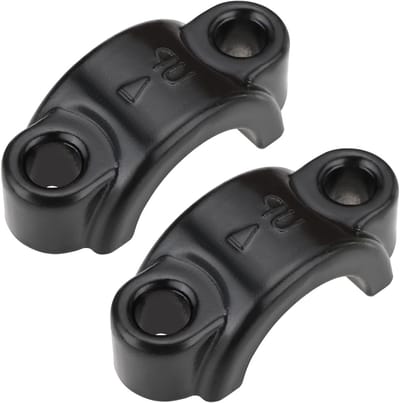 2 Stuks M6 Remhevel Klem Aluminium Klemmen voor Koppelingscilinder Bevestiging voor 22mm Dirtbike en Elektrische Fiets Handvatten Zwart