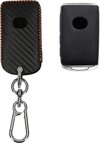 kwmobile Autosleutel Kunstlederen Hoes voor Mazda 3-Knoppen CX30 CX50 CX60 CX90 MX-30 Cover - Sleutelhoes met Sleutelring - design