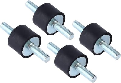 Anti-vibratie isolator voor M6, rubberen schokdemper, trillingsdemping, 20x15 mm, metalen constructie