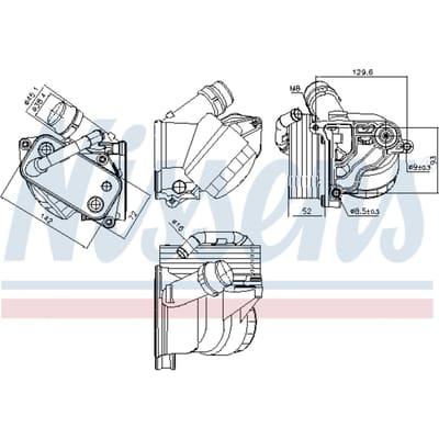 Olie radiator NISSENS 91322