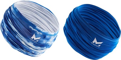 Mission, verkoelende kindersjaal nekbescherming - Blauw/wolken – koelsjaal, neck gaiter, neck cooler,