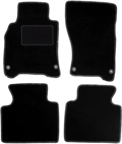 Zwarte veloursmatten voor: Infiniti M Hybrid sedan (2010-)
