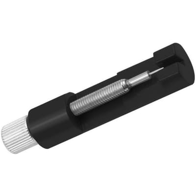 Kit d'outils de retrait de maillons de montre pour ajustement de bracelet, remplacement, redimensionnement, outil de retrait de maillons de bracelet de montre avec 3 pièces de rechange noir