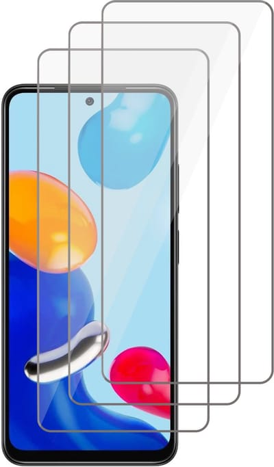 Screenprotector geschikt voor Xiaomi Redmi Note 11 / Note 11S - Gehard Glas Beschermglas Tempered Glass Screen Protector - 3 Stuks