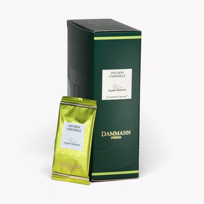 Dammann - Tisane Camomille BIO 21 verpakte theezakjes - BIO Kamille thee - kruidenthee zonder caffeïne