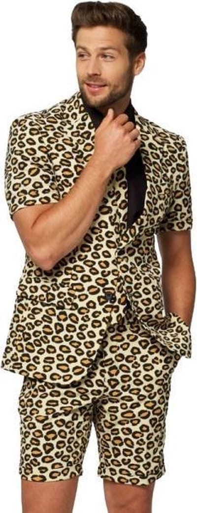 OppoSuits The Jag - Heren Zomer Pak - Carnavalskleding - Kostuum - Beige - Feest - Maat 48