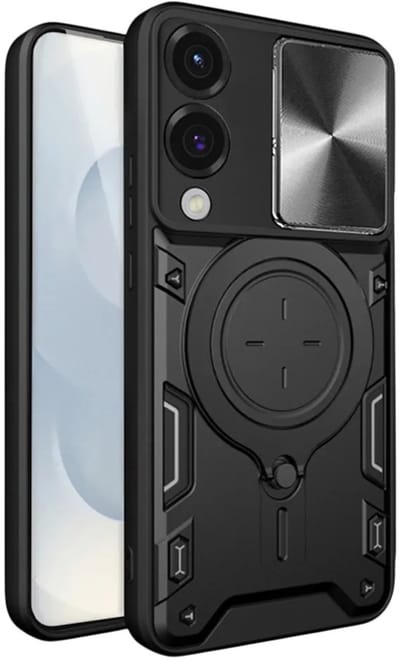 Hoesje geschikt voor Samsung Galaxy S25 Edge - Techsuit CamGuard Pro Back Cover - Zwart