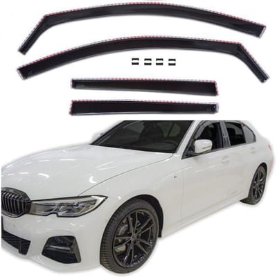 Luchtafweerders - BMW 3 Serie G20/G21 (2018+) - 4 stuks - Zwart getint - Aerodynamisch, eenvoudige montage