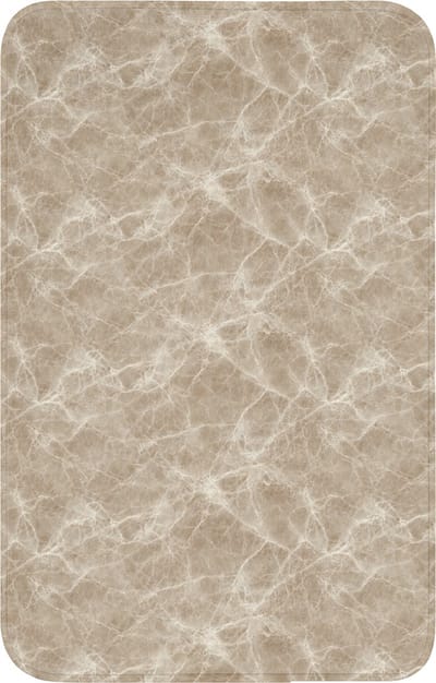WC mat 50x80 cm - Antislip - Bruin - Kristaladers - Marmer - Toiletmat - Vloermat - Douchemat - Toilet tapijt - Toiletmatten