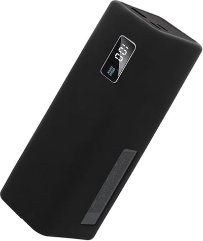 kwmobile Siliconen powerbank hoes voor CUKTECH Power Bank 20000mAh (PB200) case - battery case - Powerbank beschermhoes in zwart