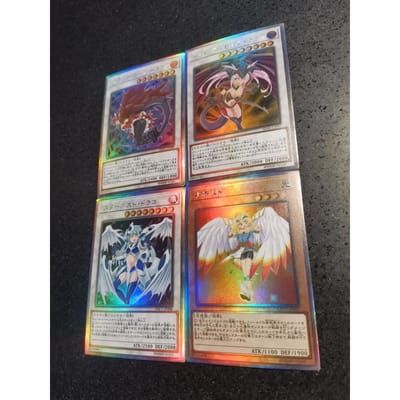 4 stuks/set diy Yu-Gi-Oh! Stardust Dragon Girly Edition Zelfbeheersing Verzamelen Handtekening Ruil Flash Card Anime Cartoon Leuk Cadeau gray