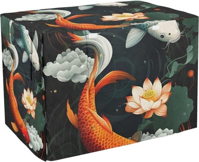 Hondenkrathoes - Huisdierkooi - Bescherming Buiten - Weerbestendig Oxford - 107x71x76 cm - Koi Vis