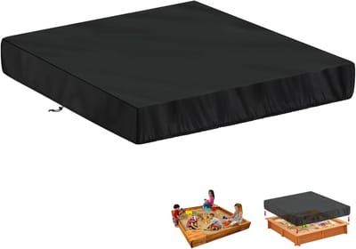 Waterdichte zandbakafdekking 180 x 180 x 20 cm, stofdicht, dekzeil, speelgoed, zandbak, afdekking