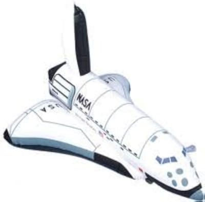 Grote Opblaasbare Ruimtevaartuig Shuttle Model 43 cm