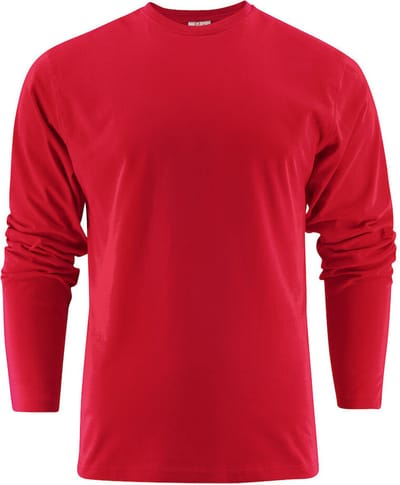 Printer HEAVY T-SHIRT L/S 2264016 - Rood - L
