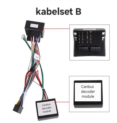 Iso kabelset met canbus decoder voor Android autoradio met Carplay | Geschikt voor o.a. Fiat en Alfa romeo Croma, Scudo, Mito, 159, Giulietta, Giulia, 952, Stelvio | kabel adapter aansluitingen connector verloopstekker adaptor | 2009 - 2016