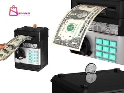 Geldkluis Spaarpot met Pincode – Elektronische Geldkluis voor Kinderen – Inname van Biljetten & Munten – spaarpot volwassenen – spaarvarken – spaarpot jongen – spaarpot kind – 47478