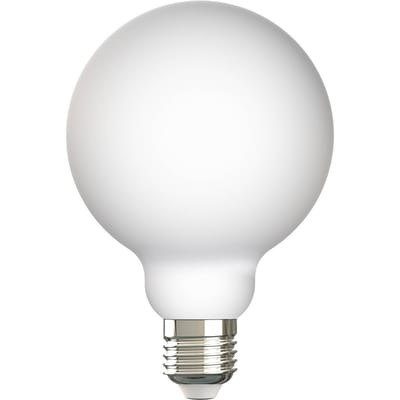 Arcchio LED lamp, E27, G95, 7W, 2700K, porselein