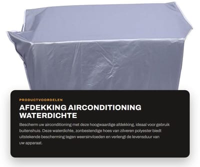 Dailygoods- Airconditioningafdekking Waterdicht - Zonnebescherming - Polyester - Buitenafdekking - Antistof - Afmetingen 86 × 32 × 56 cm - Aircohoes