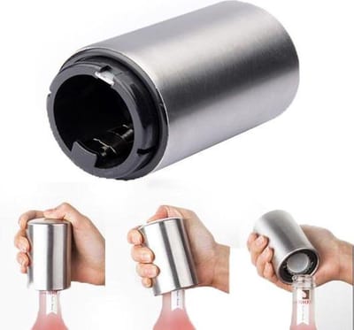 Automatische bieropener RVS bier fles opener met magneet - Bieropener - Flesopener - moderne opener