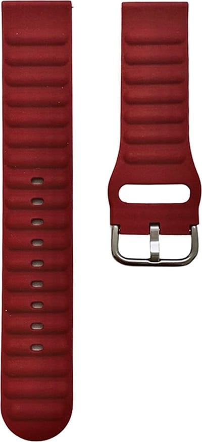 Siliconen bandje - geschikt voor Garmin Venu 2s / 3s / 4 (41mm) / Vivoactive 4s / Forerunner 255s / 265s - Huawei Watch GT 5 Pro - 42mm / GT 6 / GT 5 / GT 4 - 41mm - bordeauxrood