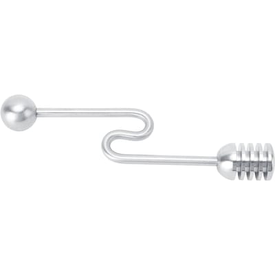 Cuillère à dessert en acier inoxydable 304 pour la maison, cuillère à miel, agitateur, bâton mélangeur, outils de cuisine pour cuisiner white