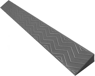 Stevige Drempelhelling Grijs 100x10x3cm - Antislip Oprijplaat voor Rolstoel en Scooter