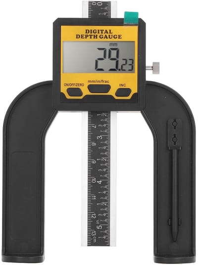 BRENZOOS- Dieptemeter Digitale Resolutie 0,01 mm - Hoogtemeter - Magnetische Basis - Nauwkeurig - ABS Materiaal - Veelzijdig Hulpmiddel - Meetinstrument