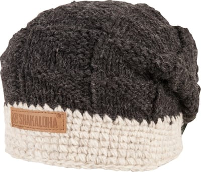 Shakaloha Gebreide Wollen Muts Heren & Dames Beanie Hat van schapenwol met polyester fleece voering - Bowl Beanie Beige Unisex - One Size Wintermuts