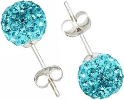 Fako Bijoux® - Oorbellen - Disco Dots - Steker - Turquoise
