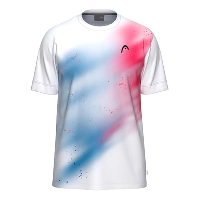 Head Racket Topspin T-shirt Met Korte Mouwen Wit M Man