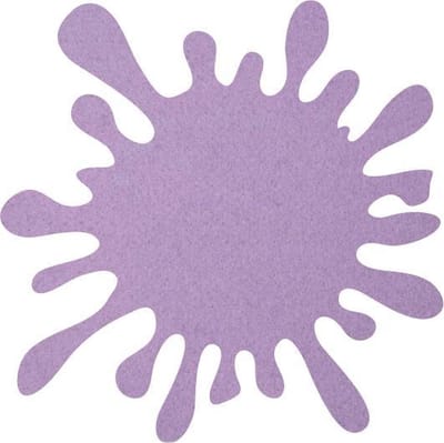 Splash vilt onderzetters - Lila - 6 stuks - ø 10,5 cm - Tafeldecoratie - Glas onderzetter - Cadeau - Woondecoratie - Woonkamer - Tafelbescherming - Onderzetters Voor Glazen - Vlek - Keukenbenodigdheden - Woonaccessoires - Tafelaccessoires
