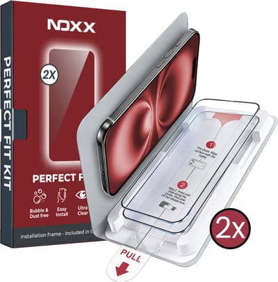 Screenprotector - Geschikt voor Apple iPhone 16 - 2 Stuks - Met Montagehulp - Perfect Fit Kit - Bubbelvrij Aanbrengen - Gehard Glas - Beschermglas - Tempered Glass - Screen Protector - Case Friendly