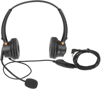 Dailygoody - 2,5 Mm Jack Headset - Ruisonderdrukkingsmicrofoon - Ideaal voor kantoor - Verbeterde productiviteit - Geschikt voor vaste en draadloze te